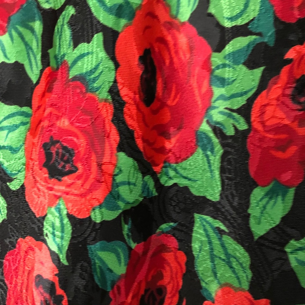 2 Piece Gown/Kimono Robe Set Small Roses - Picture 4 of 11